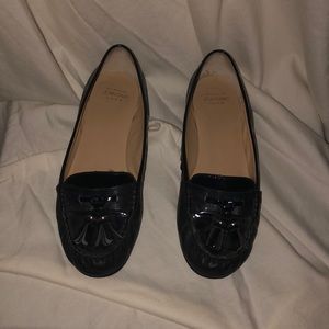 Black loafers